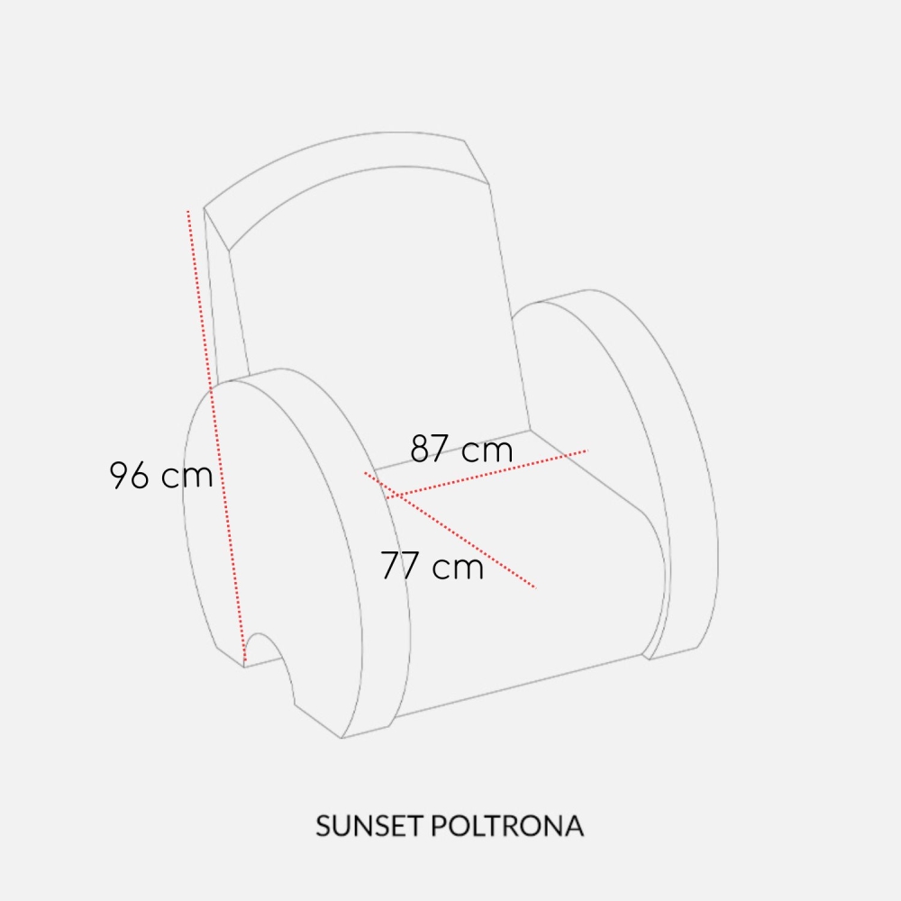 Poltrona da giardino verde Sunset Kloris -3