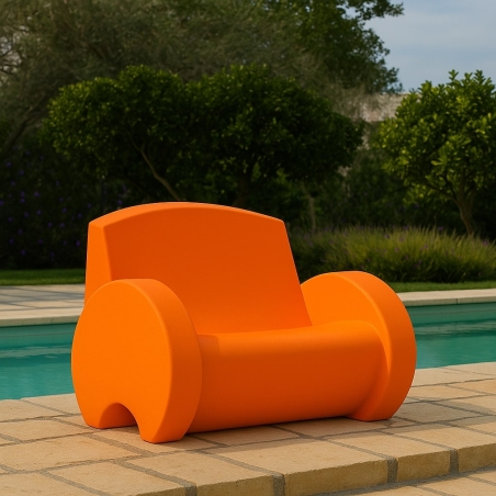 Divano da giardino ocra biposto Sunset Kloris -2