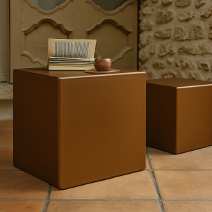 Cubo multiuso in polietilene Bronzo per interni ed esterni -1