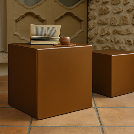 Cubo multiuso in polietilene Bronzo per interni ed esterni -1