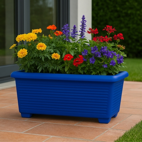 Fioriera rettangolare 100x48 cm millerighe Kloris -5