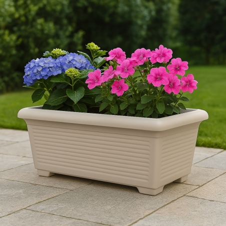 Fioriera rettangolare 100x48 cm millerighe Kloris -7