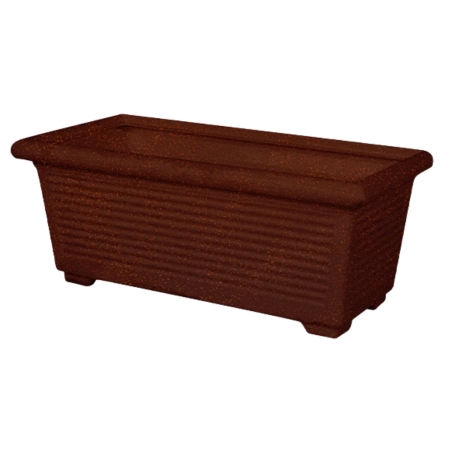 Fioriera rettangolare 80x39 cm millerighe Kloris -9