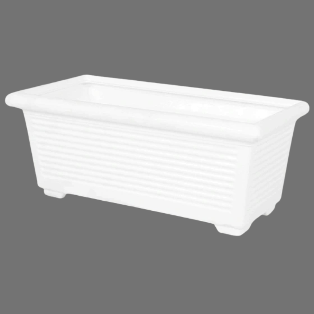 Fioriera rettangolare 80x39 cm millerighe Kloris -14