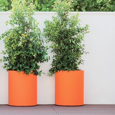 Portavaso tondo alto 50 cm in polietilene Venusio Monacis -2