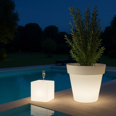 Vaso Luminoso Gemma Bright Monacis - Polietilene Made in Italy -3