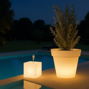 Vaso Luminoso Gemma Bright Monacis - Polietilene Made in Italy -5
