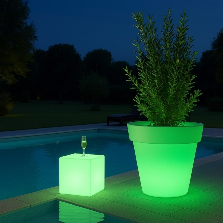 Vaso Luminoso Gemma Bright Monacis - Polietilene Made in Italy -1