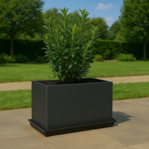Portavaso rettangolare in polietilene 80x35x50h Flowerpot Monacis -1