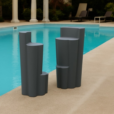 Sgabello da giardino colorato in polietilene Bach Kloris -5