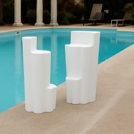 Sgabello da giardino colorato in polietilene Bach Kloris -1