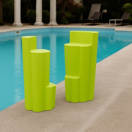 Sgabello da giardino colorato in polietilene Bach Kloris -4