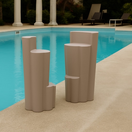 Sgabello da giardino colorato in polietilene Bach Kloris -3