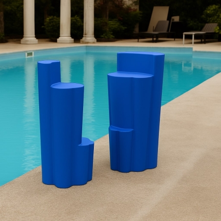 Sgabello da giardino colorato in polietilene Bach Kloris -7