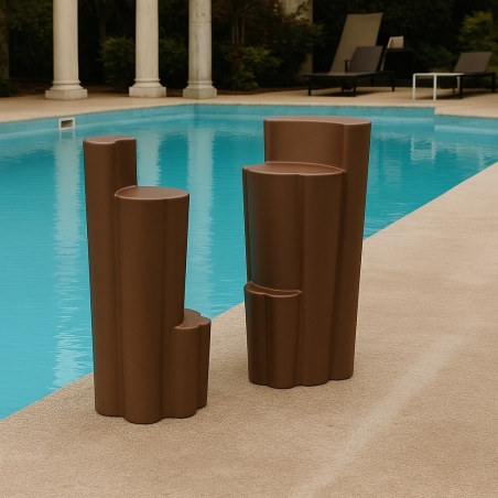 Sgabello da giardino colorato in polietilene Bach Kloris -6