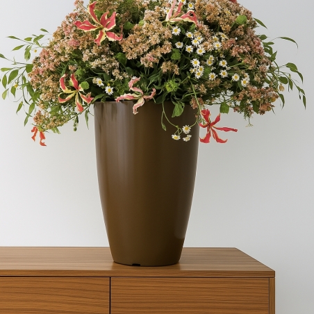 Vaso 50 cm tutta capienza in polietilene Prisma Round Monacis -3