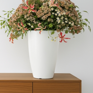 Vaso 50 cm tutta capienza in polietilene Prisma Round Monacis -1