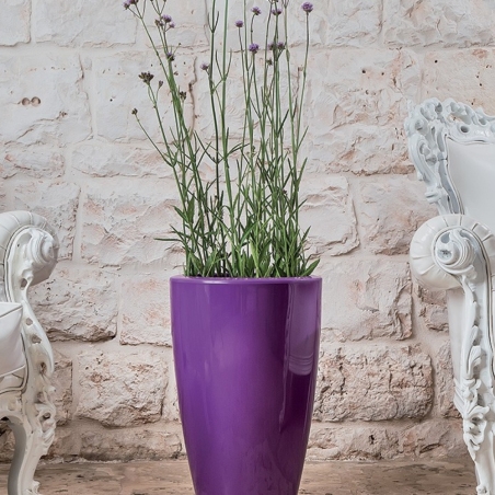 Vaso 50 cm tutta capienza in polietilene Prisma Round Monacis -6