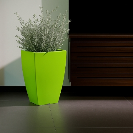 Vaso in polietilene alto 50 cm Prisma Square Monacis -3