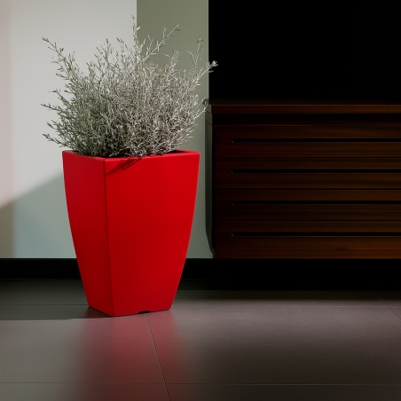 Vaso in polietilene alto 50 cm Prisma Square Monacis -5