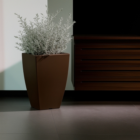 Vaso in polietilene alto 50 cm Prisma Square Monacis -6