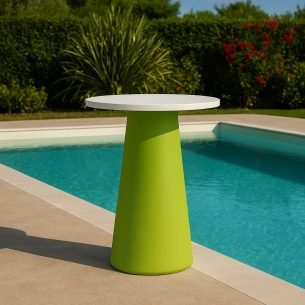 cTavolo alto verde in polietilene Mikò 2.0 -1