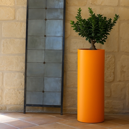 Vaso in polietilene colorato Barocco altezza 70cm -1