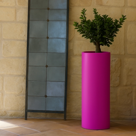 Vaso in polietilene colorato Barocco altezza 70cm -5