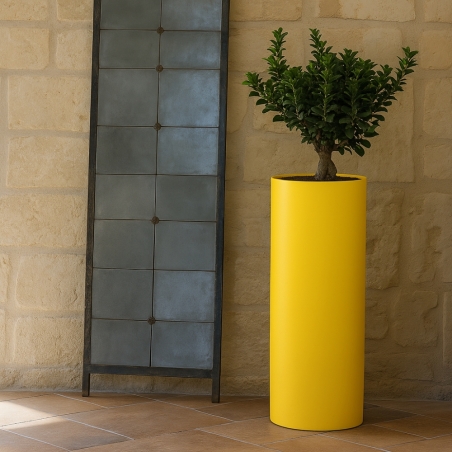 Vaso in polietilene colorato Barocco altezza 70cm -9