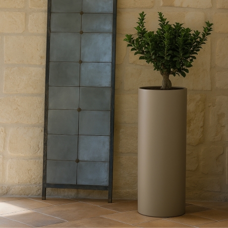 Vaso in polietilene colorato Barocco altezza 70cm -3