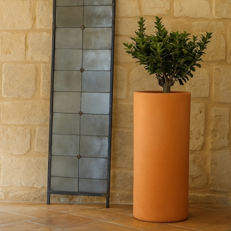 Vaso in polietilene colorato Barocco altezza 70cm -13