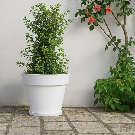 Vaso da giardino 50 cm in polietilene Gemma Monacis -7