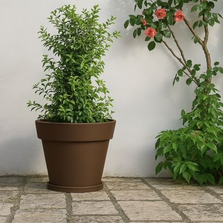 Vaso da giardino 50 cm in polietilene Gemma Monacis -3