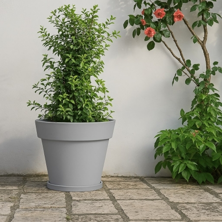 Vaso da giardino 50 cm in polietilene Gemma Monacis -5