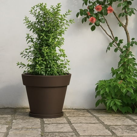 Vaso da giardino 50 cm in polietilene Gemma Monacis -4