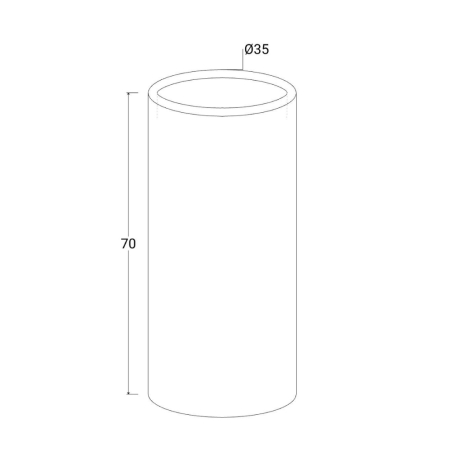 Vaso da esterno 70 h cm tutta capienza in polietilene - Barocco -29
