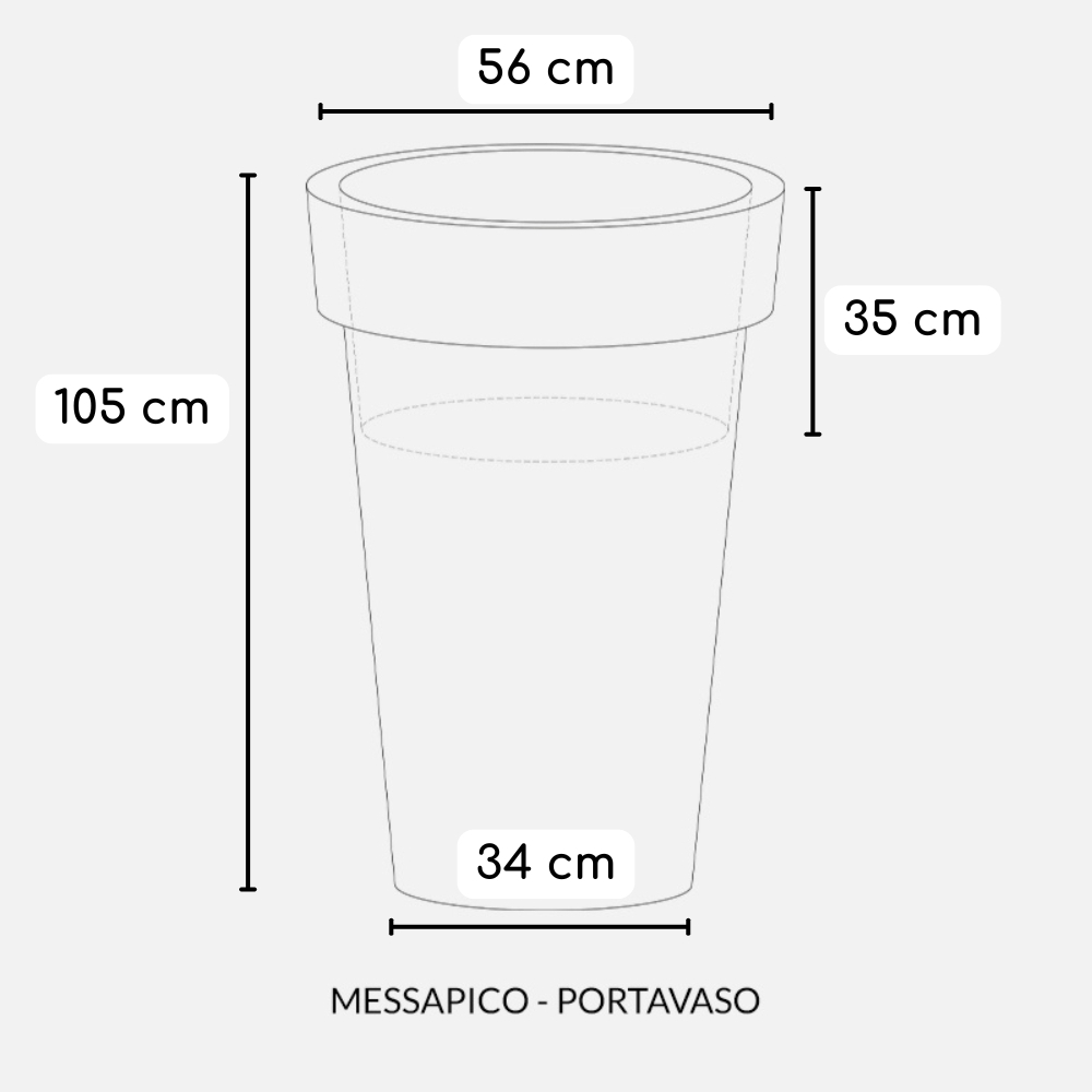 copy of Vaso da interni ed esterni colorato Messapico 45 Kloris -19