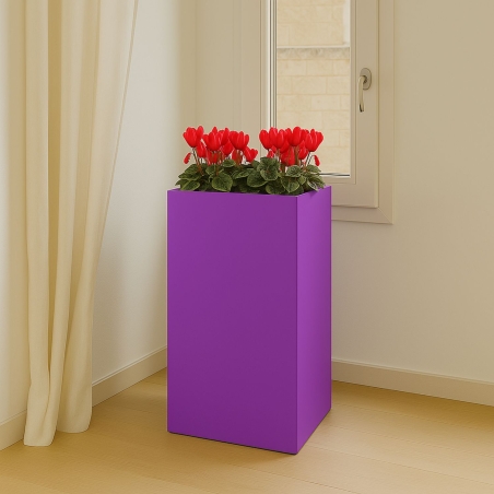 Vaso alto da giardino 80 cm Cube Top Monacis -6