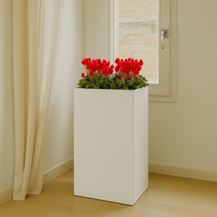 Vaso alto da giardino 80 cm Cube Top Monacis -2