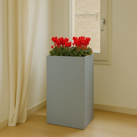 Vaso alto da giardino 80 cm Cube Top Monacis -4
