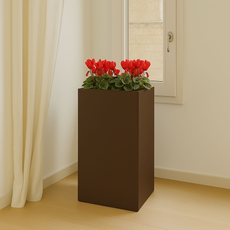 Vaso alto da giardino 80 cm Cube Top Monacis -16