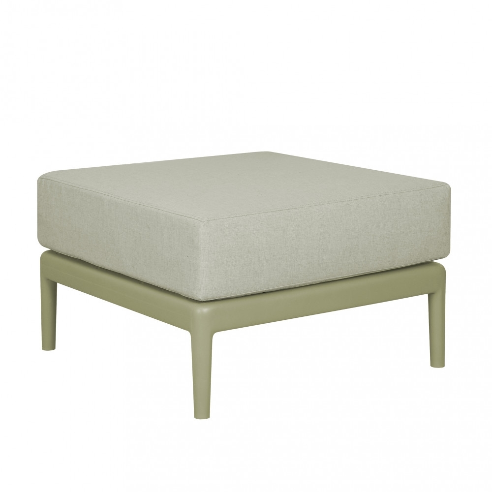 Pouf in polipropilene verde con...