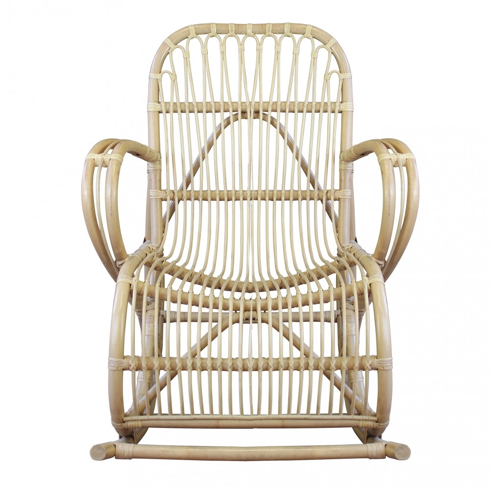 Poltrona a dondolo in bamboo - Paloma