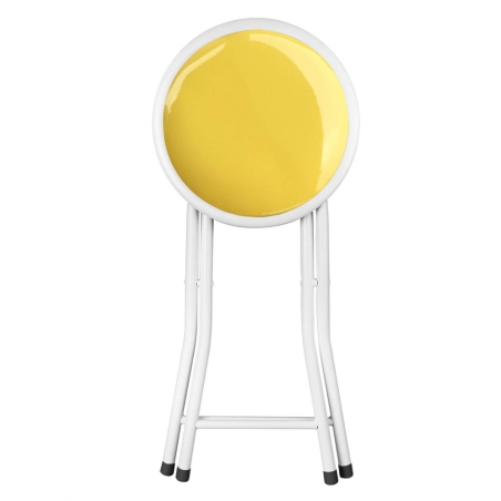 Sgabello basso pieghevole con imbottitura GIALLO COLOR 128