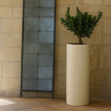 Portavaso in polietilene colorato Barocco h40cm -5