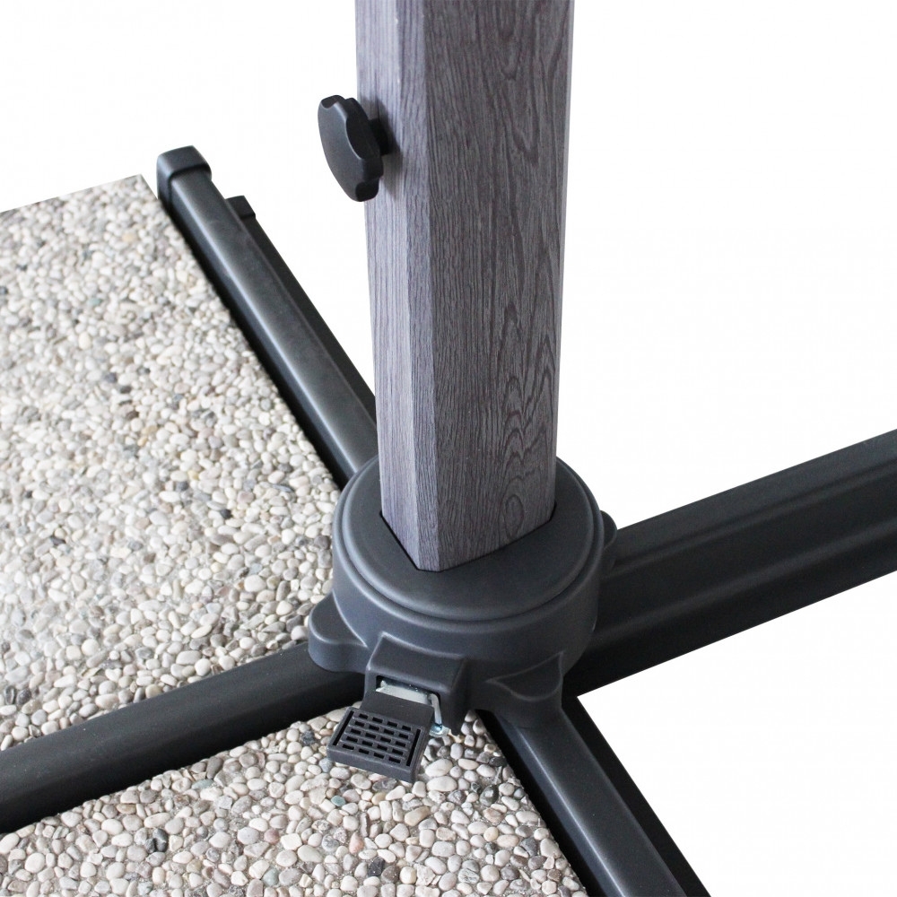 Ombrellone 3x4 mt grigio con palo...