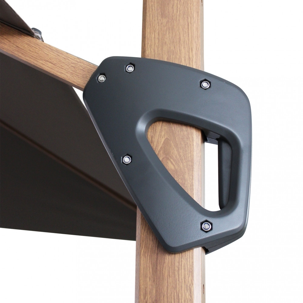 Ombrellone 3x4 mt taupe con palo...