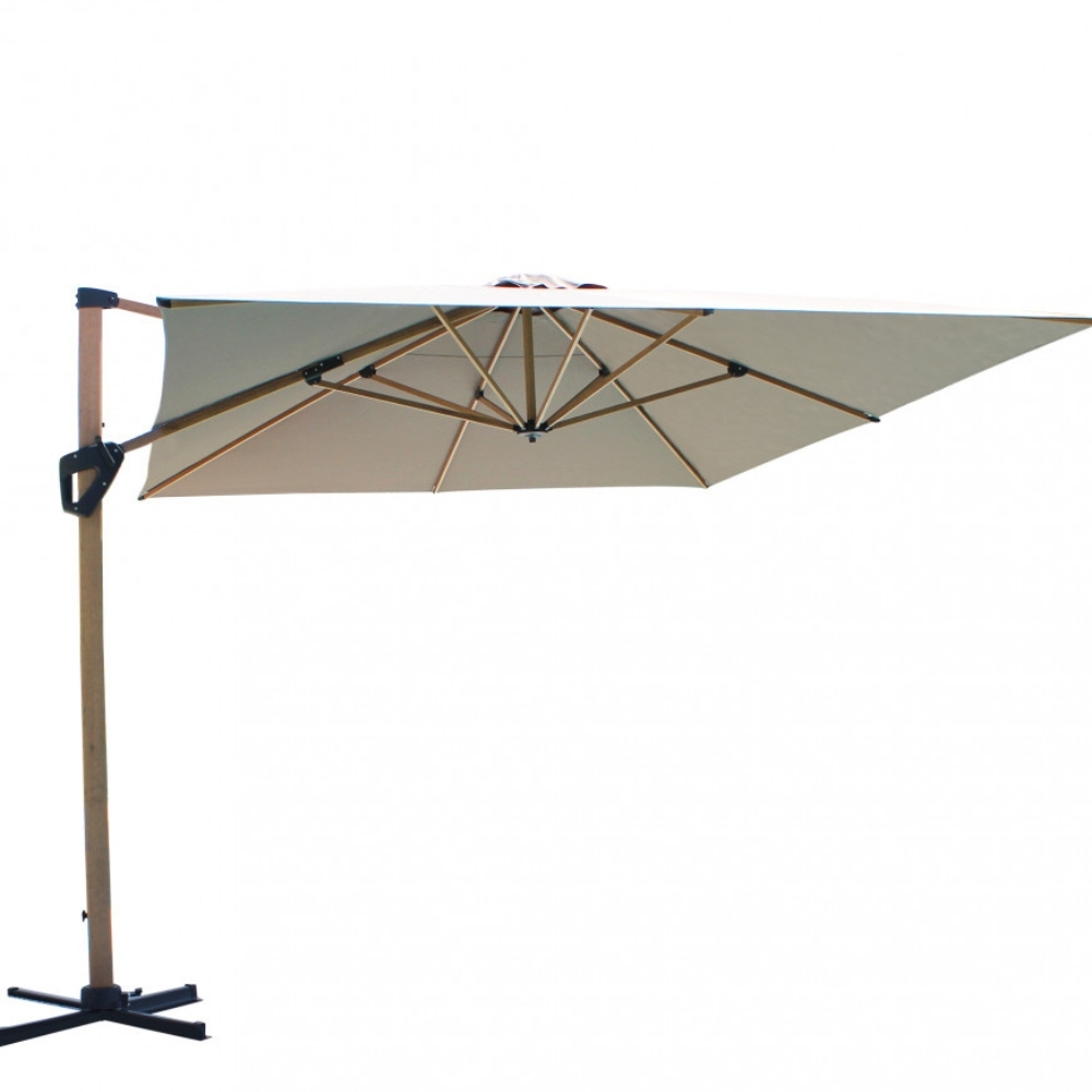 Ombrellone 3x4 mt taupe con palo...