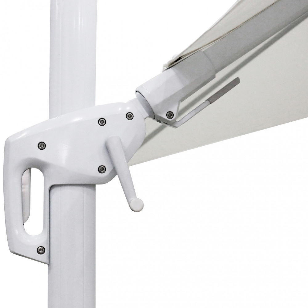 Ombrellone 3x4 mt bianco con palo...