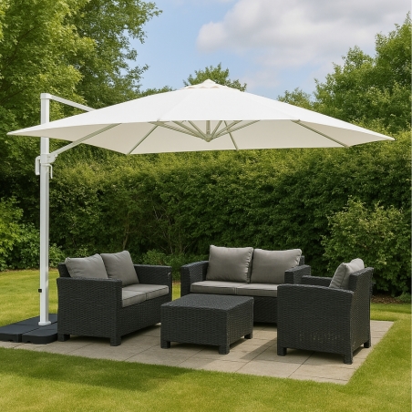 copy of Ombrellone Mercurio 3 X 3 P/C Nero Telo Grigio